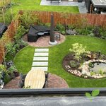 Natuurlijke wilgen schutting