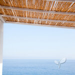 Dak van bamboestokken