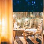 Balkonaankleding rieten balkonscherm